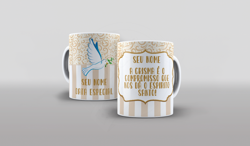 ESTAMPA PARA CANECA - A CRISMA É O COMPROMISSO..-627
