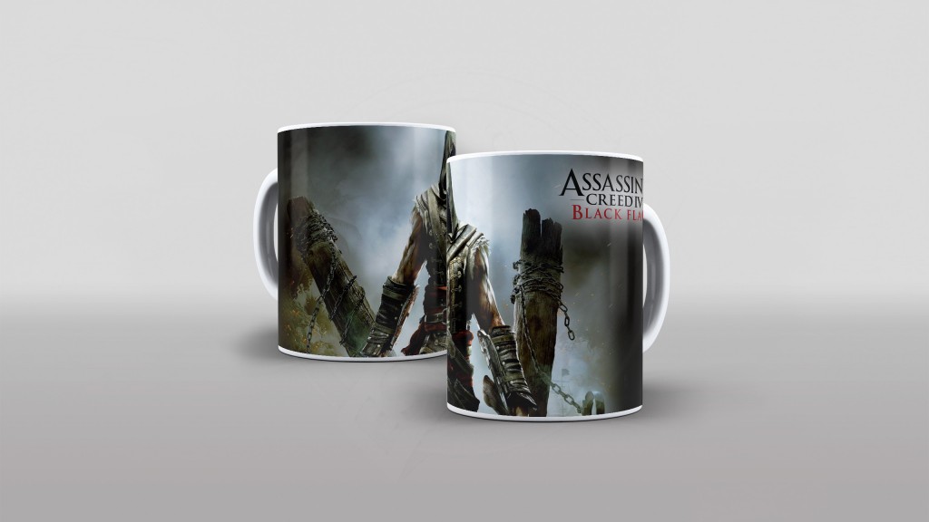 ARTE PARA CANECA ASSASSIN S CREED 4 BLACK FLAG-1208