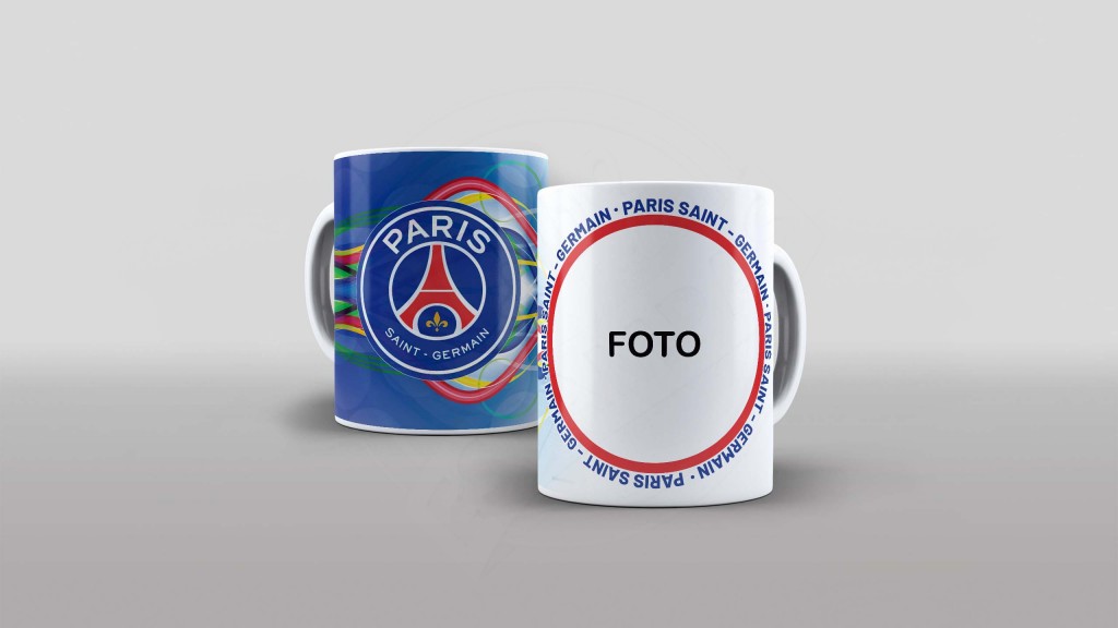 ARTE PARA CANECA COM FOTO - PARIS SAINT GERMAIN-1347