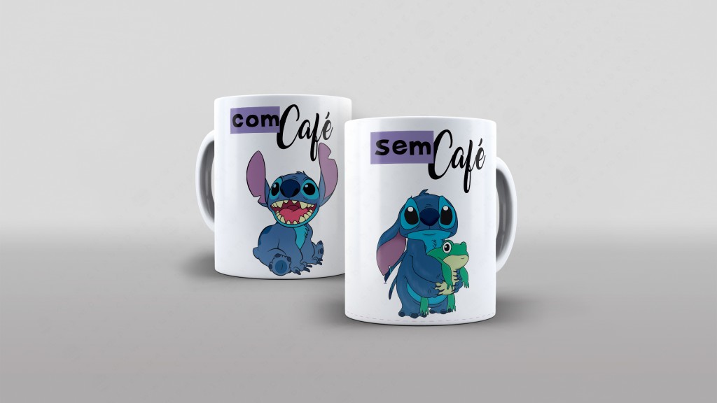 ARTE PARA CANECA - COM/SEM CAFÉ - STICH-2936
