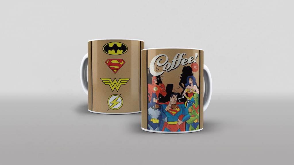 ARTE PARA CANECA - LIGA DA JUSTIÇA-3060