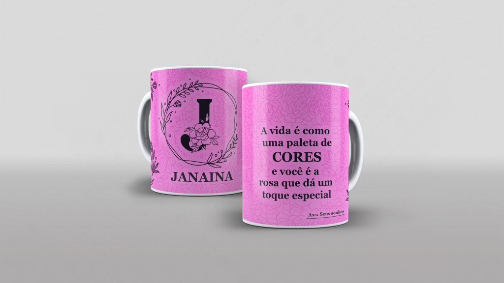 ARTE PARA CANECA COM NOME - A VIDA É COMO UMA PALETA DE CORES, E VOCÊ É...-3286
