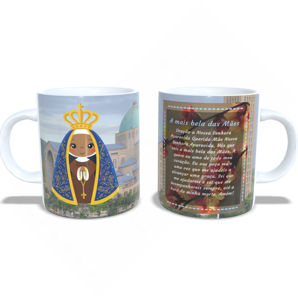 ARTE NOSSA SENHORA DE APARECIDA + ORAÇÃO-5939